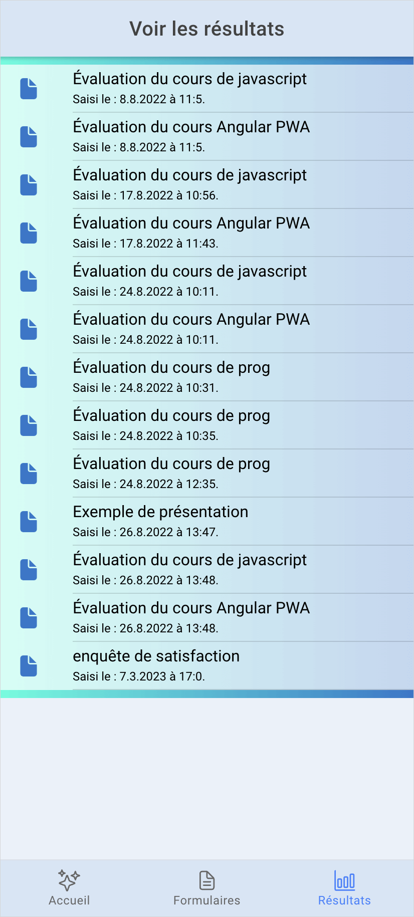 Vue de EvalForm